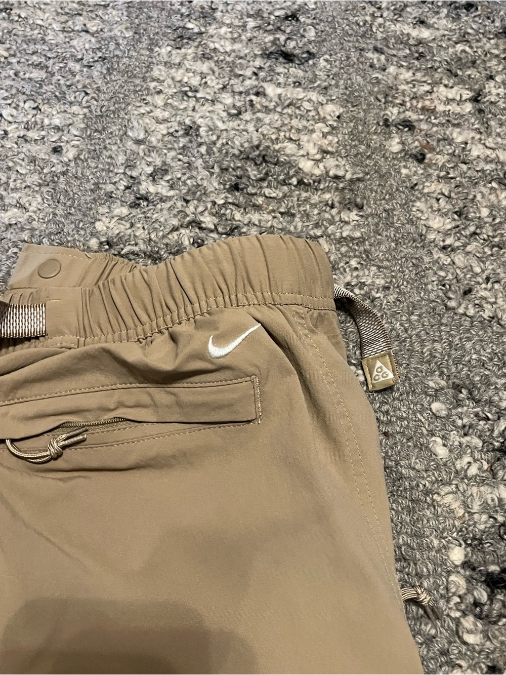Nike ACG Tan Technical Cargo Pants with Integrated Belt - Picture 5 of 5